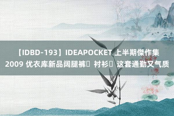 【IDBD-193】IDEAPOCKET 上半期傑作集2009 优衣库新品阔腿裤➕衬衫✨这套通勤又气质