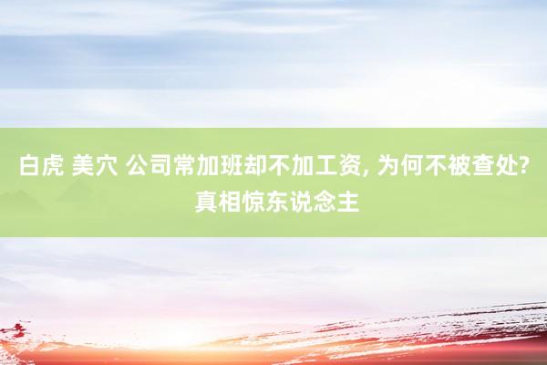 白虎 美穴 公司常加班却不加工资， 为何不被查处? 真相惊东说念主