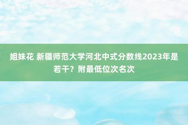 姐妹花 新疆师范大学河北中式分数线2023年是若干？附最低位次名次